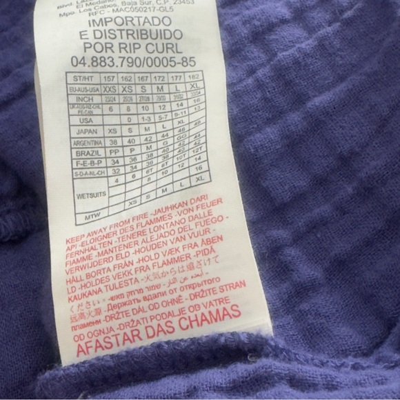 RIPCURL Women’s Strapless Gauze Cutout Maxi Dress Royal Blue Flowy Summer - Picture 7 of 7